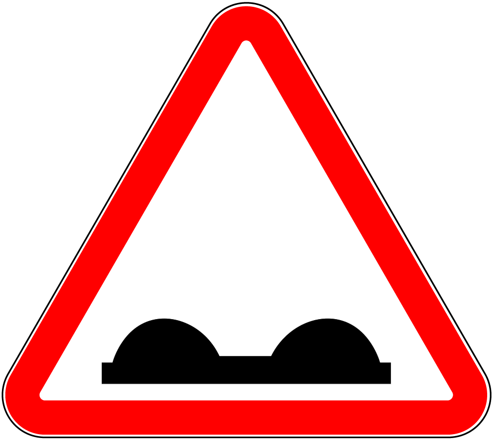 1.16.1 Drum cu denivelări - sector de drum deteriorat (gropi, deformări ale carosabilului etc.).