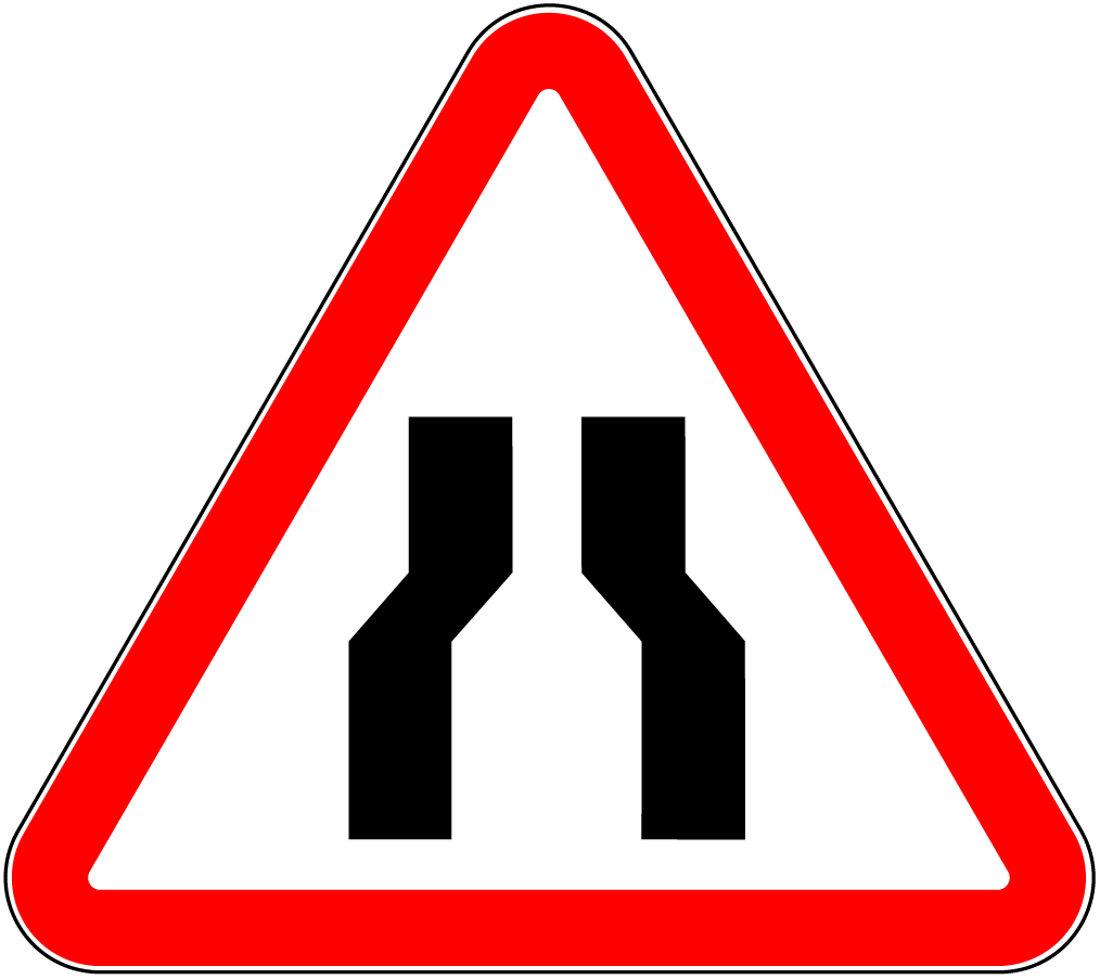 1.18.1 Drum îngustat din ambele părţi.