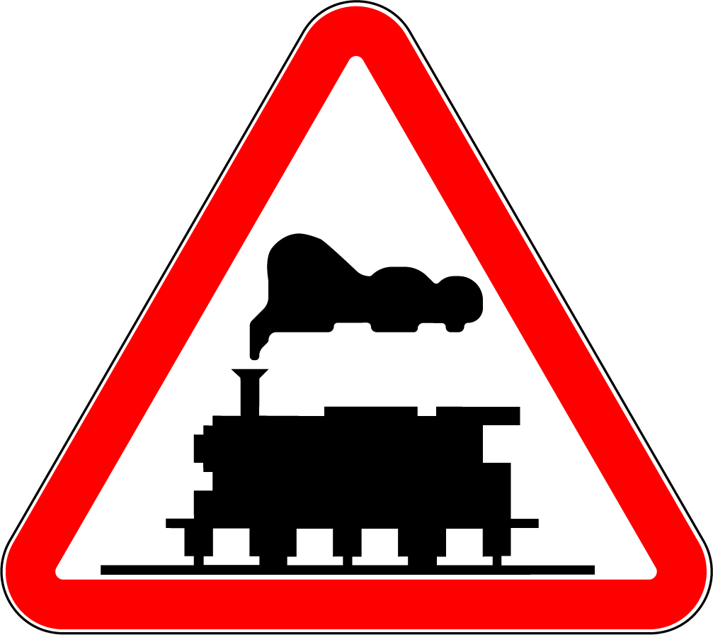 1.2 Trecere la nivel cu o cale ferată fără bariere.