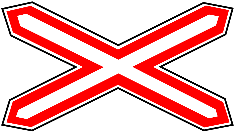 1.3.1 Cale ferată fără bariere cu o singură linie.