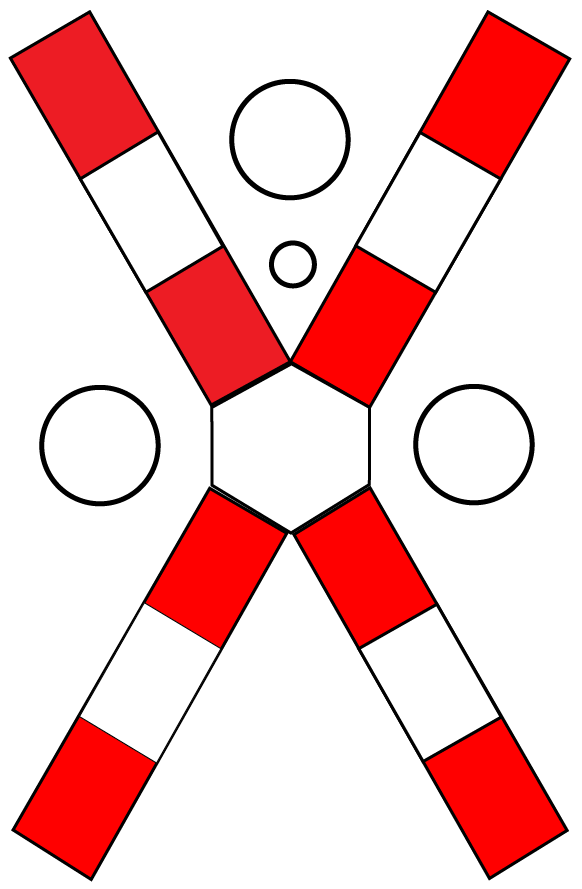 1.3.3 Cale ferată fără bariere cu o singură linie, prevăzută cu instalație de semnalizare luminoasă automată.