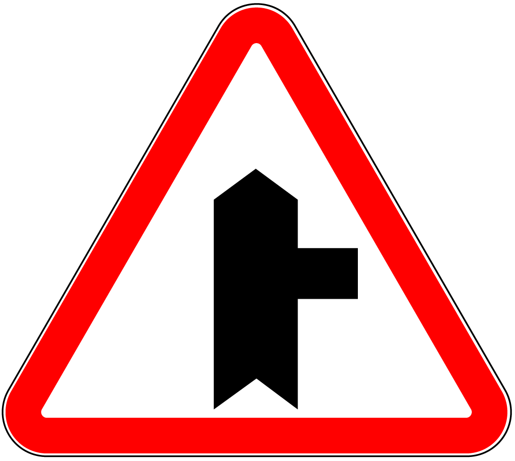 1.7.2 Intersecție cu un drum fără prioritate.