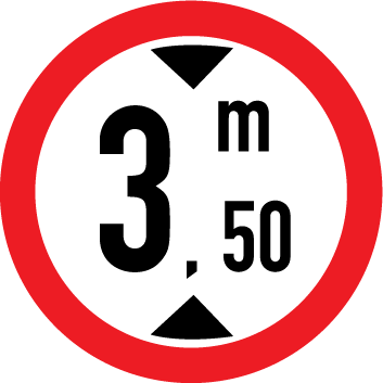 3.16 "Înălţime limitată" 