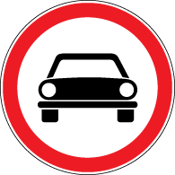 3.3 "Circulaţie interzisă autovehiculelor".