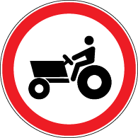   3.6 "Circulaţie interzisă maşinilor autopropulsate".