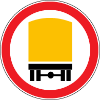 3.9.1 "Circulaţie interzisă vehiculelor care transportă încărcături periculoase".