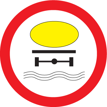 3.9.2 "Circulaţie interzisă vehiculelor care transportă substanţe de natură să polueze apele".