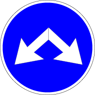 4.2.3 Direcție obligatorie de ocolire a obstacolului 