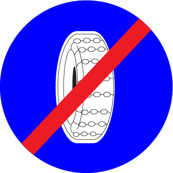 4.9 "Sfârşitul obligaţiei de a folosi lanţuri antiderapante".